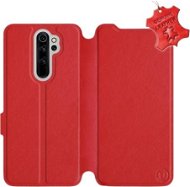 Flip puzdro na mobil Xiaomi Redmi Note 8 Pro – Červené – kožené – Red Leather - Kryt na mobil