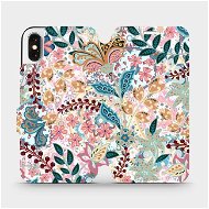 Flip case for Apple iPhone X - MX04S Intricate flowers and leaves - Phone Cover
