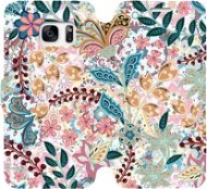 Phone Cover Flip case for Samsung Galaxy S7 - MX04S Intricate flowers and leaves - Kryt na mobil