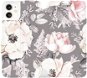 Flipové puzdro na mobil Apple iPhone 11 – MX06S Kvety na sivom pozadí - Kryt na mobil