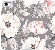 Flip case for Apple iPhone 8 - MX06S Flowers on grey background - Phone Cover