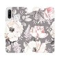 Flip case for mobile Huawei P30 Lite - MX06S Flowers on grey background - Phone Cover