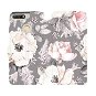 Flip mobile phone case Huawei Y6 Prime 2018 - MX06S Flowers on grey background - Phone Cover