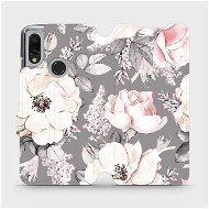 Flip case for Xiaomi Redmi 7 - MX06S Flowers on grey background - Phone Cover