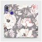 Phone Cover Flip case for Xiaomi Redmi Note 7 - MX06S Flowers on grey background - Kryt na mobil