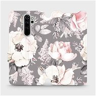 Flip case for Xiaomi Redmi Note 8 Pro - MX06S Flowers on grey background - Phone Cover