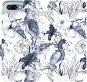 Flip case for Honor 10 - MX09S Blue Flowers - Phone Cover