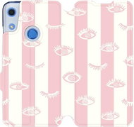 Flip mobile phone case Honor 8A - MX11S Eyes and pink stripes - Phone Cover