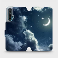 Flip mobile phone case Huawei Nova 5T - V145P Night sky with moon - Phone Cover