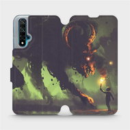 Flip case for mobile phone Huawei Nova 5T - VA08P Monster and boy with a torch - Phone Cover
