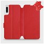 Flip puzdro na mobil Samsung Galaxy A30s – Červené – kožené – Red Leather - Kryt na mobil