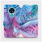 Flip mobile phone case Nokia 7.2 - MG10S Purple and blue leaves - Phone Cover