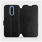Flip case for Xiaomi Redmi 8 in Black&Gray with grey interior - Phone Cover