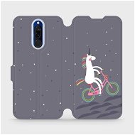 Flipové puzdro na mobil Xiaomi Redmi 8  – V024P Jednorožec na bicykli - Kryt na mobil