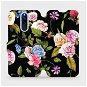 Flip case for Xiaomi Redmi 8 - VD07S Roses and flowers on black background - Phone Cover