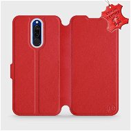 Flip puzdro na mobil Xiaomi Redmi 8 – Červené – kožené – Red Leather - Kryt na mobil