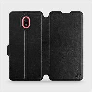 Flip case for Xiaomi Redmi 8a in Black&Gray with grey interior - Phone Cover