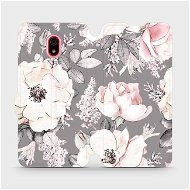 Flip case for Xiaomi Redmi 8a - MX06S Flowers on grey background - Phone Cover