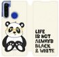 Phone Cover Flip case for Xiaomi Redmi Note 8T - M041S Panda - life is not always black and white - Kryt na mobil