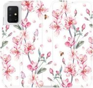 Flipové puzdro na mobil Samsung Galaxy A51 – M124S Ružové kvety - Kryt na mobil