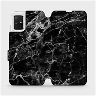 Flip case for Samsung Galaxy A51 - V056P Black marble - Phone Cover