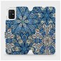Flip mobile phone case Samsung Galaxy A51 - V108P Blue mandala flowers - Phone Cover