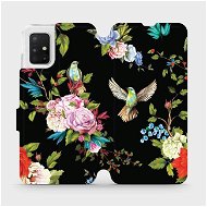Flipové puzdro na mobil Samsung Galaxy A51 – VD09S Vtáky a kvety - Kryt na mobil