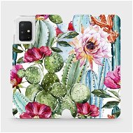 Flipové puzdro na mobil Samsung Galaxy A51 – MG09S Kaktusy a kvety - Kryt na mobil