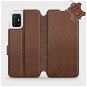 Flip case for Samsung Galaxy A51 - Brown - leather - Brown Leather - Phone Cover