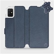 Phone Cover Flip case for Samsung Galaxy A51 - Blue - leather - Blue Leather - Kryt na mobil