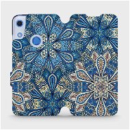Flip mobile phone case Huawei Y6S - V108P Blue mandala flowers - Phone Cover
