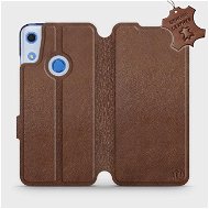 Flip puzdro na mobil Huawei Y6S – Hnedé – kožené – Brown Leather - Kryt na mobil