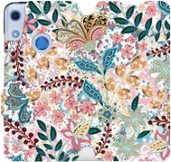 Phone Cover Flip case for mobile Huawei Y6S - MX04S Intricate flowers and leaves - Kryt na mobil