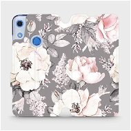 Kryt na mobil Flipové puzdro na mobil Huawei Y6S – MX06S Kvety na sivom pozadí - Kryt na mobil