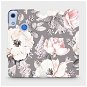 Phone Cover Flip case for mobile Huawei Y6S - MX06S Flowers on grey background - Kryt na mobil