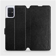 Phone Cover Flip case for Samsung Galaxy A71 in Black&Gray with grey interior - Kryt na mobil