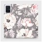 Flip case for mobile phone Samsung Galaxy A71 - MX06S Flowers on gray background - Phone Cover