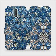 Flip mobile phone case Nokia 2.3 - V108P Blue mandala flowers - Phone Cover