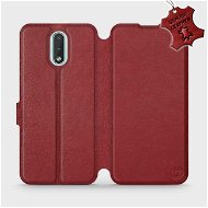 Flip case for Nokia 2.3 - Dark Red - Leather - Dark Red Leather - Phone Cover