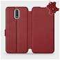 Flip case for Nokia 2.3 - Dark Red - Leather - Dark Red Leather - Phone Cover