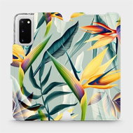 Flip case for Samsung Galaxy S20 - MC02S Yellow large flowers and green leaves - Phone Cover