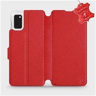 Flip case for Samsung Galaxy A41 - Red - leather - Red Leather - Phone Cover