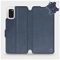 Phone Cover Flip mobile phone case Samsung Galaxy A41 - Blue - leather - Blue Leather - Kryt na mobil