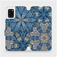 Kryt na mobil Flipové puzdro na mobil Samsung Galaxy A31 – V108P Modré mandala kvety - Kryt na mobil