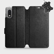 Flip case for Samsung Xcover PRO - Black - Leather - Black Leather - Phone Cover