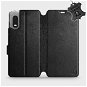 Kryt na mobil Flip puzdro na mobil Samsung Xcover PRO – Čierne – kožené – Black Leather - Kryt na mobil