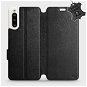 Flip case for Sony Xperia 10 II - Black - Leather - Black Leather - Phone Cover