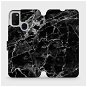 Phone Cover Flip case for Samsung Galaxy M21 - V056P Black marble - Kryt na mobil