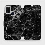 Flip case for Samsung Galaxy M21 - V056P Black marble - Phone Cover