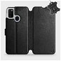 Phone Cover Flip case for Samsung Galaxy M21 - Black - Leather - Black Leather - Kryt na mobil